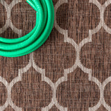 Trebol Moroccan Trellis Textured Weave Indoor/outdoor Square Rug