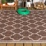Trebol Moroccan Trellis Textured Weave Indoor/outdoor Area Rug