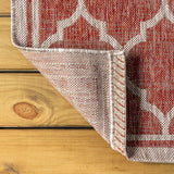 Trebol Moroccan Trellis Textured Weave Indoor/outdoor Square Rug