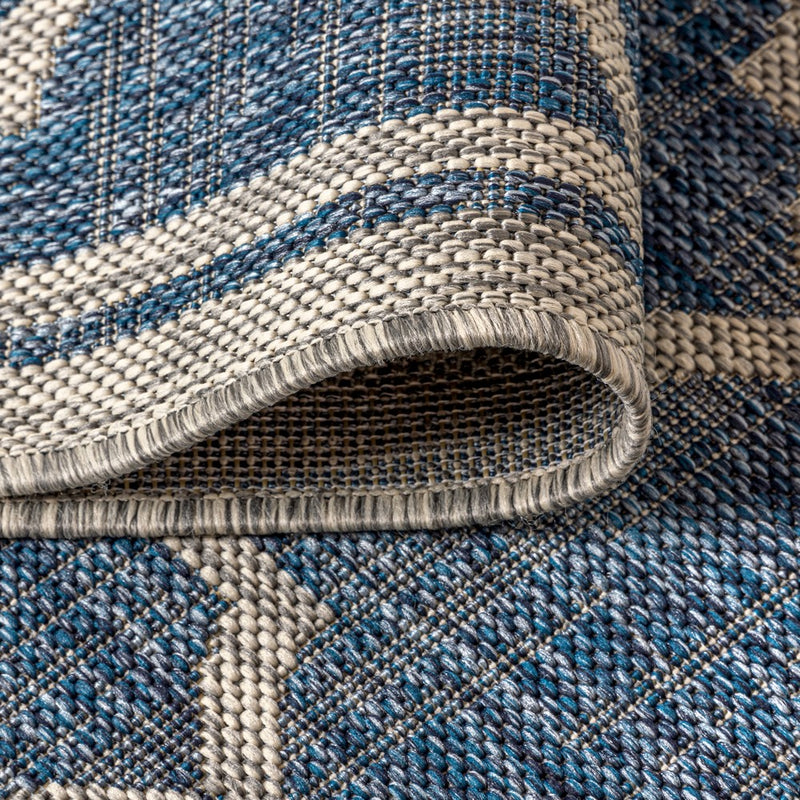 Trebol Moroccan Trellis Textured Weave Indoor/outdoor Square Rug