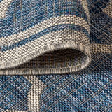 Trebol Moroccan Trellis Textured Weave Indoor/outdoor Area Rug