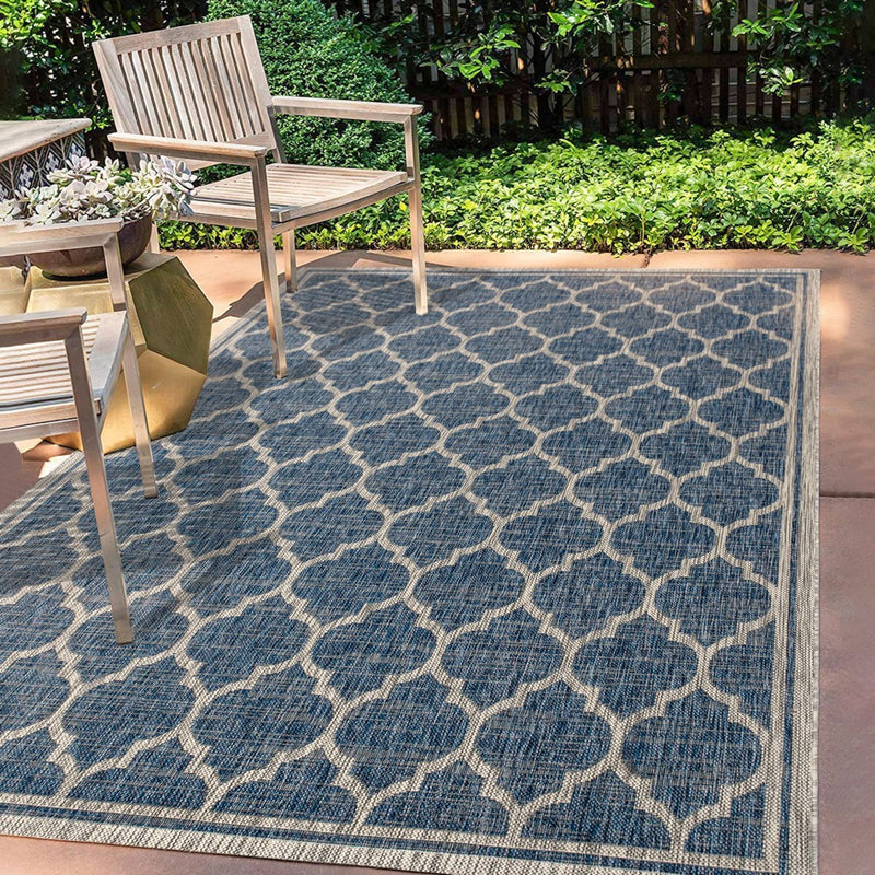 Trebol Moroccan Trellis Textured Weave Indoor/outdoor Area Rug