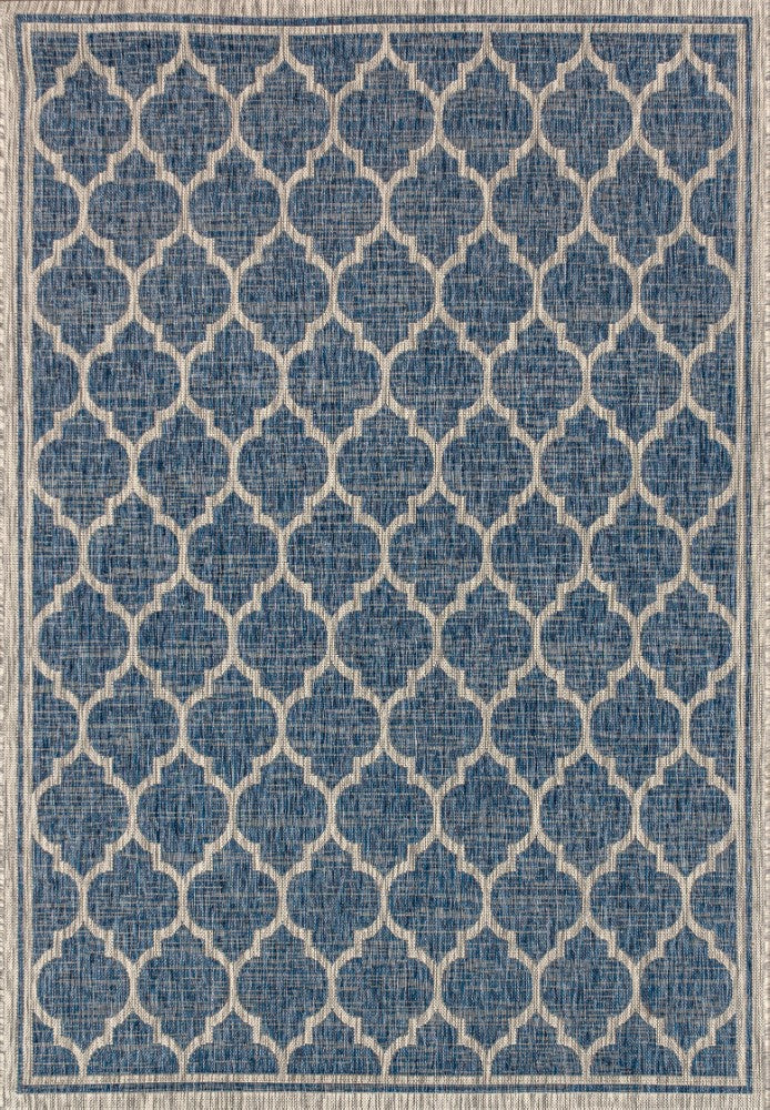Trebol Moroccan Trellis Textured Weave Indoor/outdoor Area Rug
