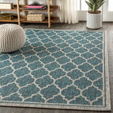 Trebol Moroccan Trellis Textured Weave Indoor/outdoor Area Rug