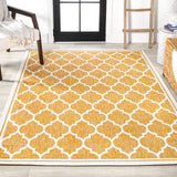 Trebol Moroccan Trellis Textured Weave Indoor/outdoor Area Rug