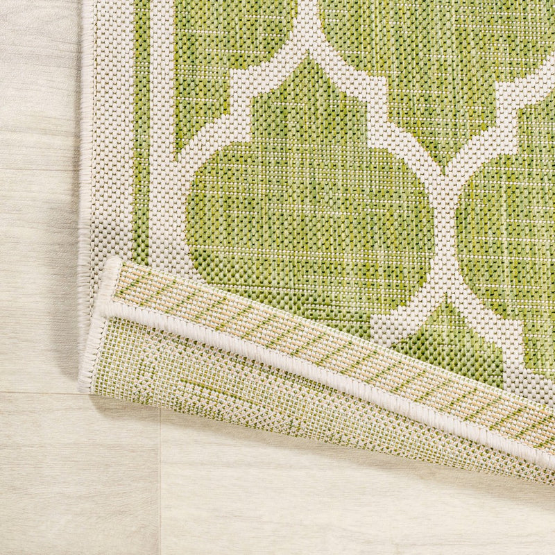 Trebol Moroccan Trellis Textured Weave Indoor/outdoor Square Rug