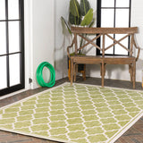 Trebol Moroccan Trellis Textured Weave Indoor/outdoor Area Rug