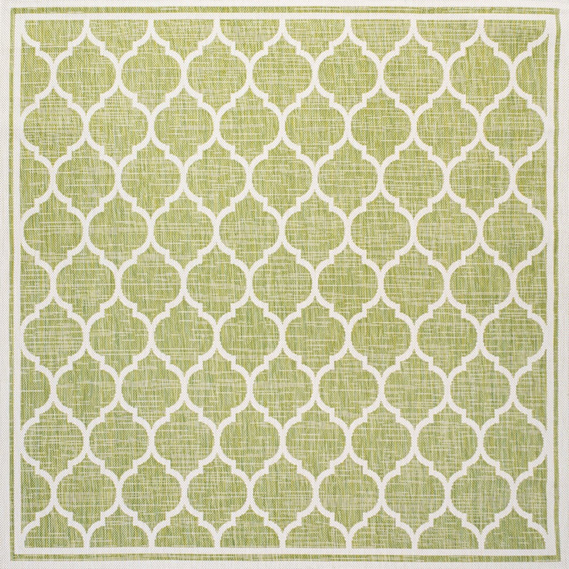 Trebol Moroccan Trellis Textured Weave Indoor/outdoor Square Rug