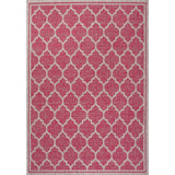 Trebol Moroccan Trellis Textured Weave Indoor/outdoor Area Rug