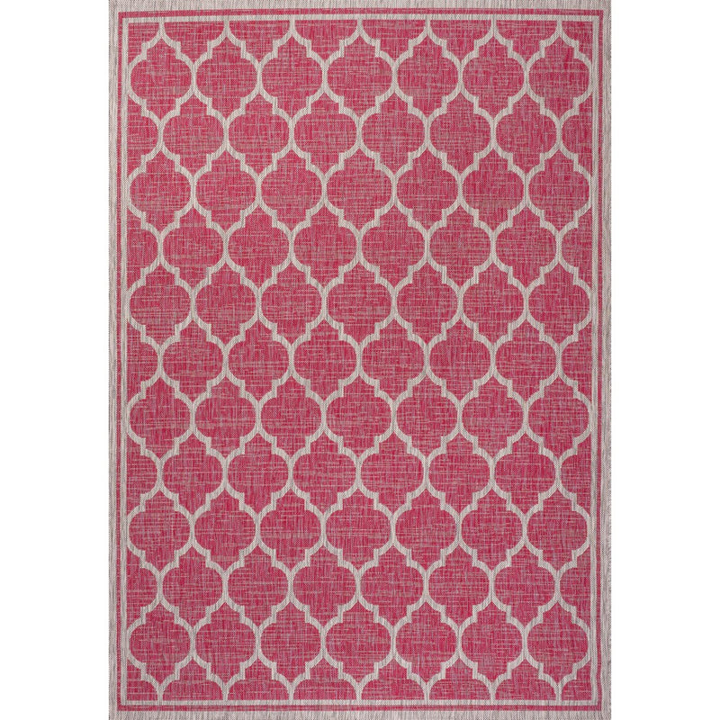Trebol Moroccan Trellis Textured Weave Indoor/outdoor Area Rug