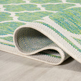 Trebol Moroccan Trellis Textured Weave Indoor/outdoor Square Rug