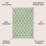 Trebol Moroccan Trellis Textured Weave Indoor/outdoor Area Rug