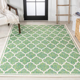 Trebol Moroccan Trellis Textured Weave Indoor/outdoor Area Rug