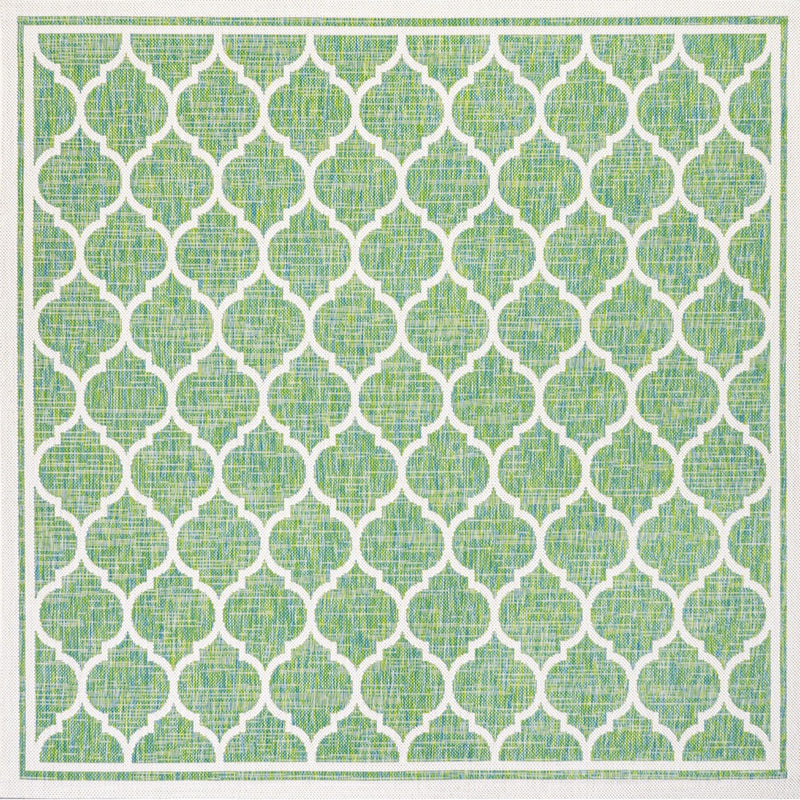 Trebol Moroccan Trellis Textured Weave Indoor/outdoor Square Rug