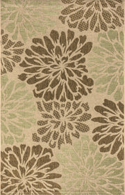 Zinnia Modern Floral Textured Weave Indoor/outdoor Area Rug