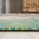 Zinnia Modern Floral Textured Weave Indoor/outdoor Area Rug