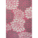 Zinnia Modern Floral Textured Weave Indoor/outdoor Area Rug
