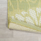 Zinnia Modern Floral Textured Weave Indoor/outdoor Area Rug