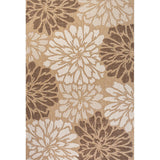 Zinnia Modern Floral Textured Weave Indoor/outdoor Area Rug
