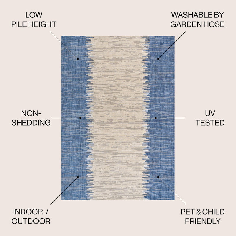 Tavira Modern Strie' Indoor/outdoor Area Rug