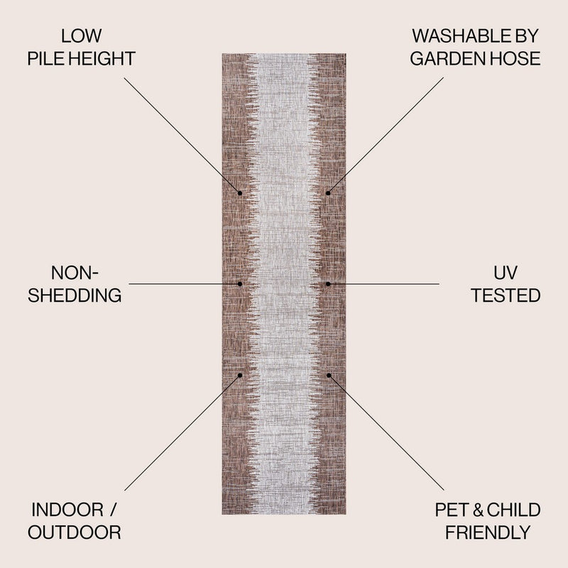 Tavira Modern Strie' Indoor/outdoor Area Rug