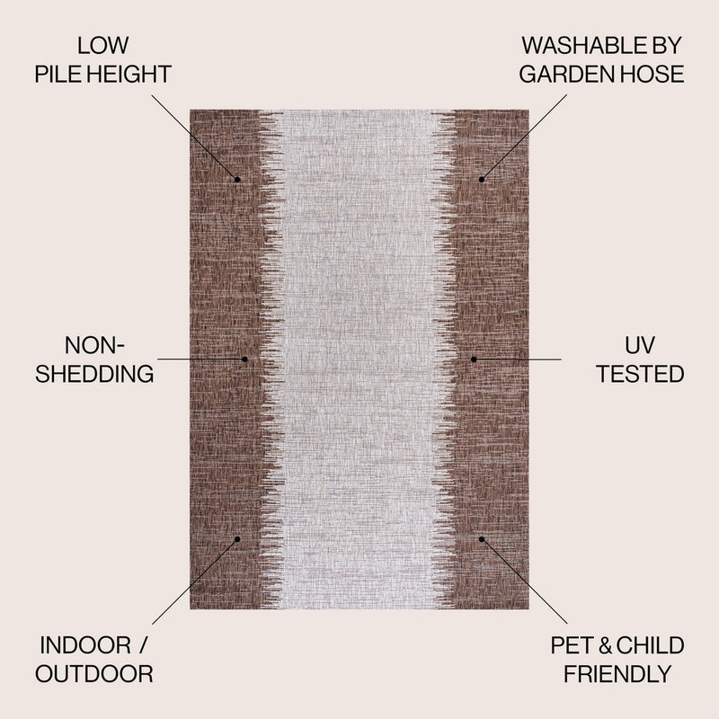 Tavira Modern Strie' Indoor/outdoor Area Rug
