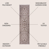 Jerash Ornate Medallion Indoor/outdoor Area Rug