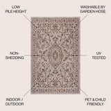 Jerash Ornate Medallion Indoor/outdoor Area Rug