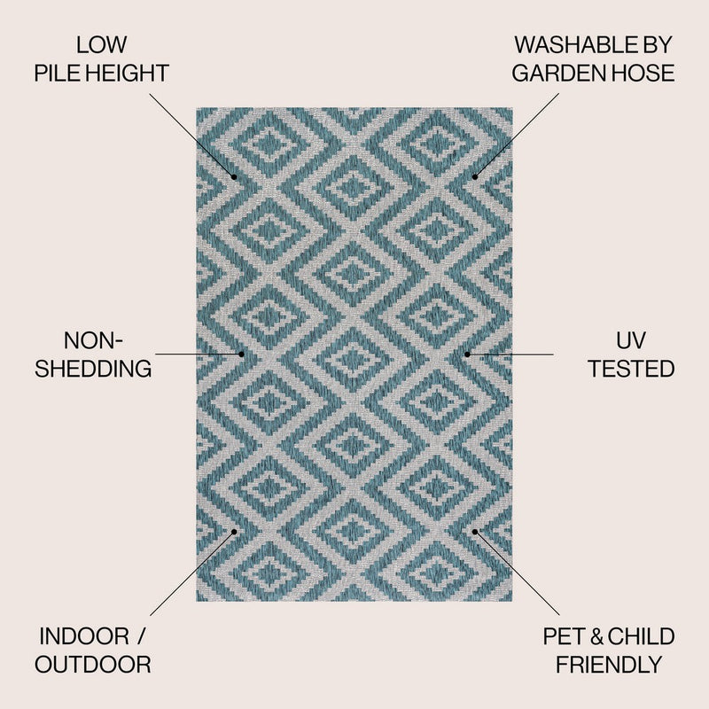 Sintra Diamond Tribal Indoor/outdoor Area Rug