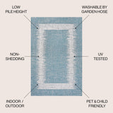 Scandi Minimalist Border Indoor/outdoor Area Rug