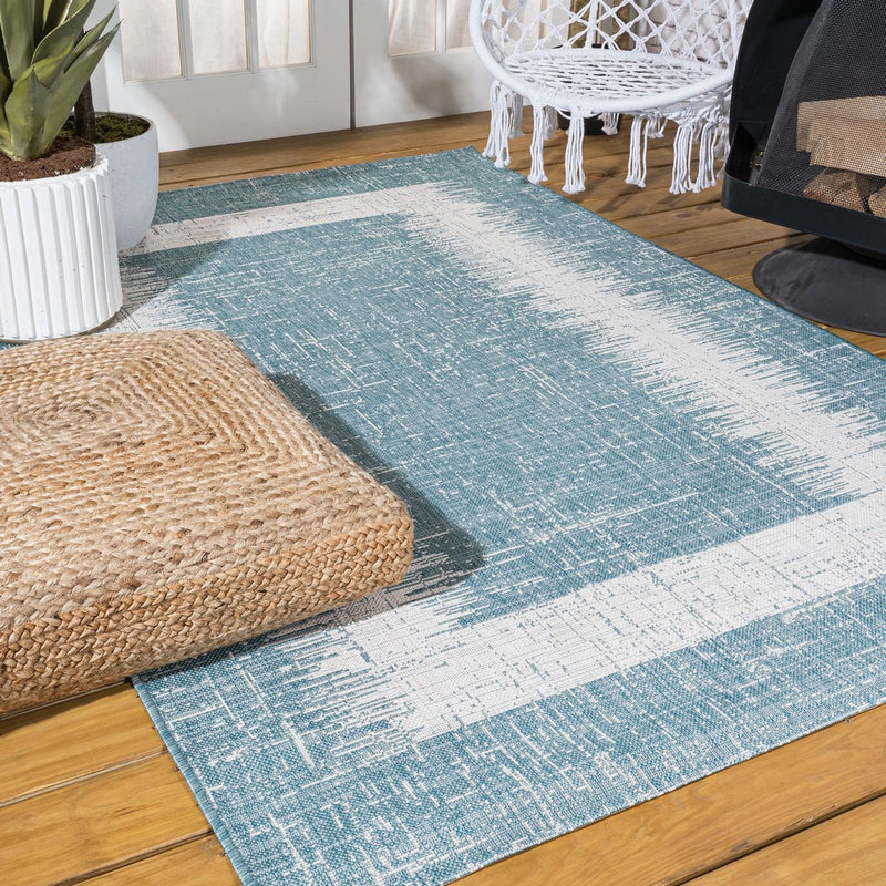 Scandi Minimalist Border Indoor/outdoor Area Rug
