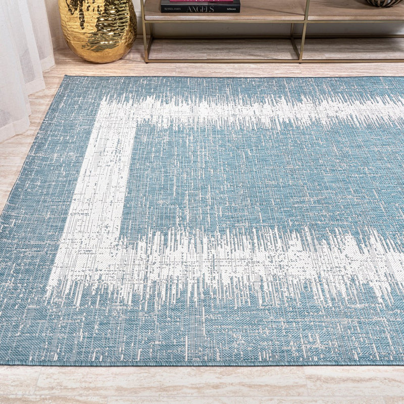 Scandi Minimalist Border Indoor/outdoor Area Rug