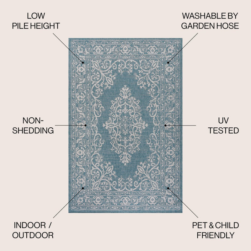 Galon Filigree Indoor/outdoor Area Rug