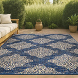 Tuscany Ornate Medallions Indoor/outdoor Area Rug