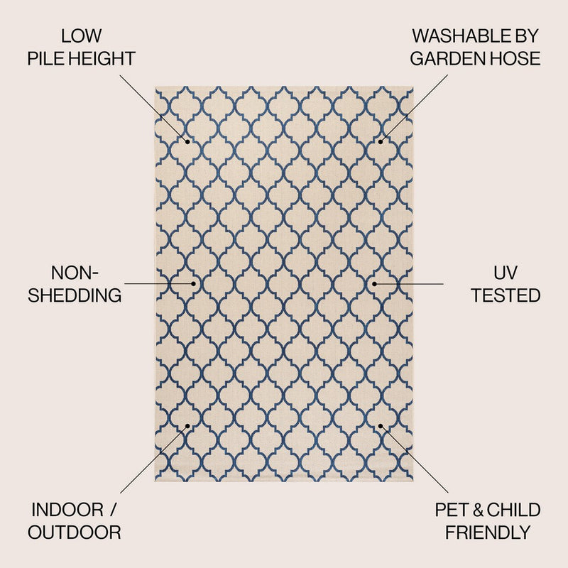 Arabesque Ogee Trellis Indoor/outdoor  Area Rug