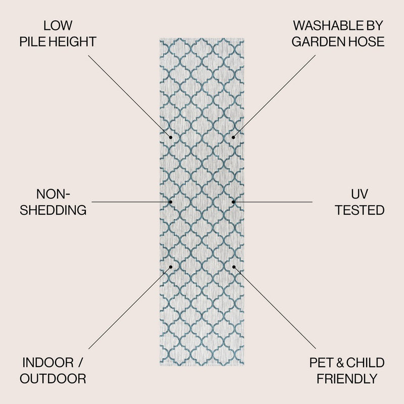 Arabesque Ogee Trellis Indoor/outdoor  Area Rug