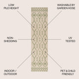 Boho Moroccan Indoor/outdoor Area Rug