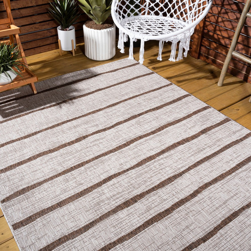 Colonia Berber Stripe Indoor/outdoor Area Rug