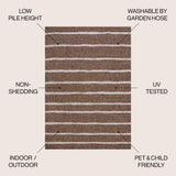 Colonia Berber Stripe Indoor/outdoor Area Rug