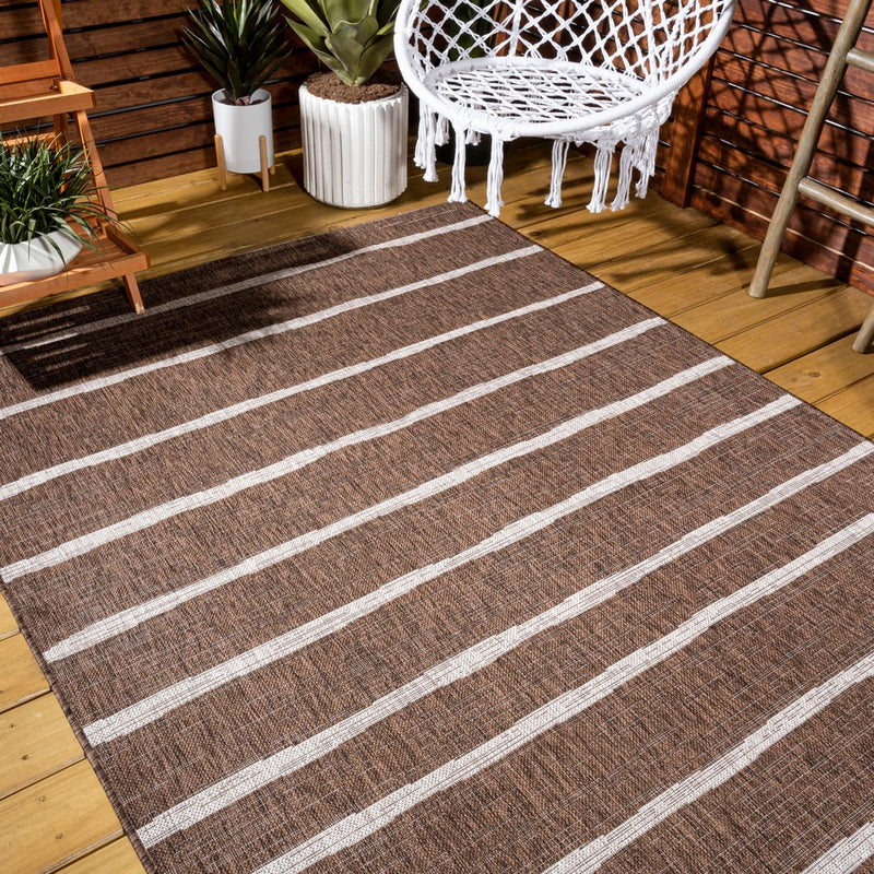 Colonia Berber Stripe Indoor/outdoor Area Rug