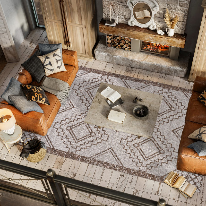 Marokko Diamond Tribal Medallion Indoor/outdoor Area Rug