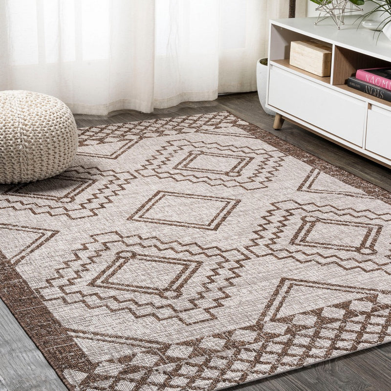 Marokko Diamond Tribal Medallion Indoor/outdoor Area Rug