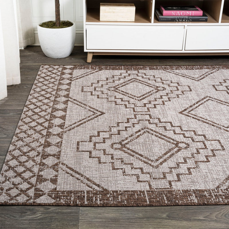 Marokko Diamond Tribal Medallion Indoor/outdoor Area Rug