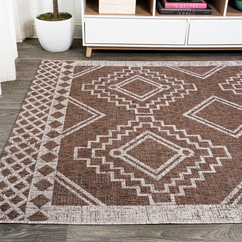 Marokko Diamond Tribal Medallion Indoor/outdoor Area Rug