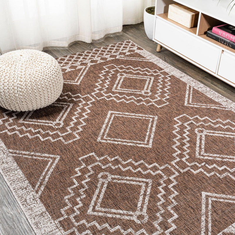 Marokko Diamond Tribal Medallion Indoor/outdoor Area Rug