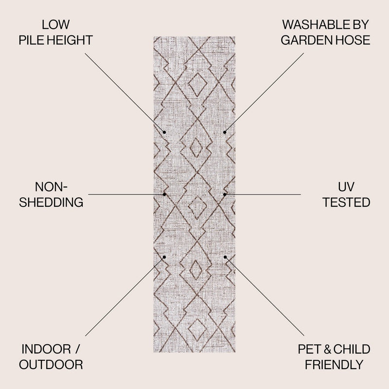 Carwa Tribal Diamond Trellis Indoor/outdoor Area Rug
