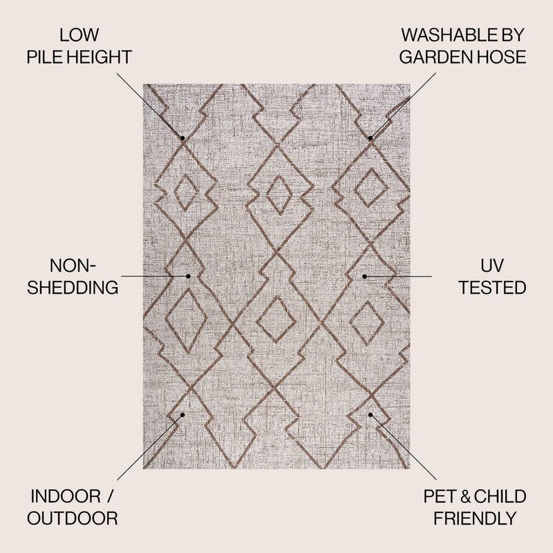 Carwa Tribal Diamond Trellis Indoor/outdoor Area Rug