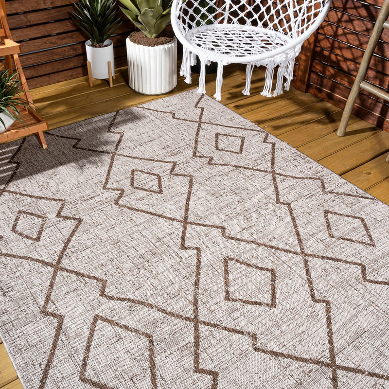 Carwa Tribal Diamond Trellis Indoor/outdoor Area Rug