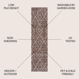 Carwa Tribal Diamond Trellis Indoor/outdoor Area Rug