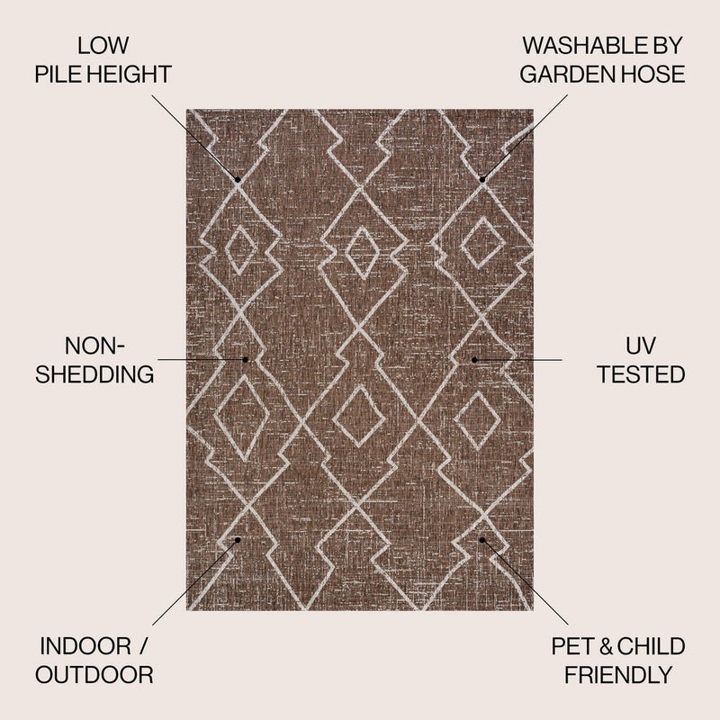 Carwa Tribal Diamond Trellis Indoor/outdoor Area Rug